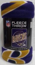 Baltimore Ravens 50&quot; by 60&quot; Fleece Throw Blanket - NFL - €12,62 EUR