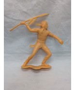 Vintage 1960s Louis Marx MCMLXIV Indian With A Spear Toy Soldier 6&quot; - $367.38 MXN
