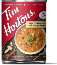 9 Cans of Tim Hortons Spicy Thai Chicken Soup 540ml Each- From Canada - £42.56 GBP