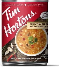 9 Cans of Tim Hortons Spicy Thai Chicken Soup 540ml Each- From Canada - £42.67 GBP