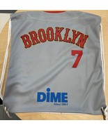 Brooklyn Cyclones Dime Promo Drawstring #7 Jersey Back Pack Book Kids Ba... - $33.91 CAD