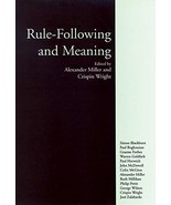 Rule-Following and Meaning [Paperback] Miller, Alexander and Wright, Cri... - €20,05 EUR