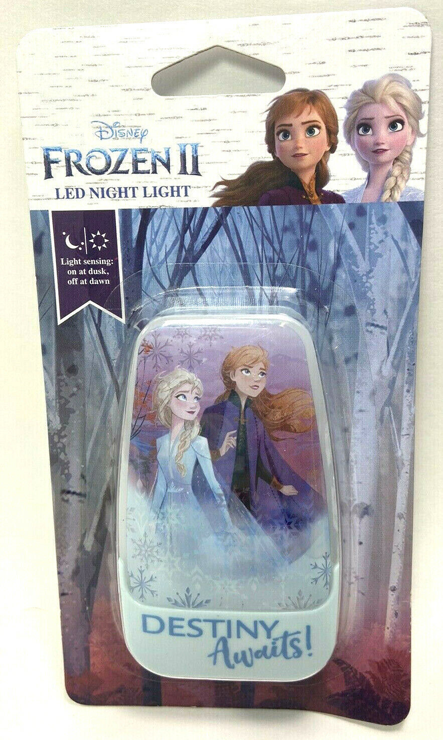 Primary image for Jasco  Disney Frozen  Night Light Destiny Awaits! Elsa and Anna NIP Led