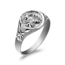 Sterling Silver Cancer Ladies Zodiac Sign Ring - £19.57 GBP