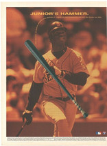 Seattle Mariners Ken Griffey Juniors Hammer 1995 Pinup Photo 8x10   ! - £1.53 GBP