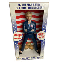 Hillary Clinton Nutcracker w/ Stainless Steel Thighs - NEW in Box 2007 - £13.55 GBP