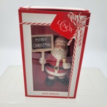 Lenox 2019 Annual Merry Christmas Santa Ornament 4.3 In - $15.32