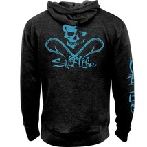 Salt Life Mens Skull and Hooks Graphic Hoodie in Charcoal Heather-XL - £23.97 GBP