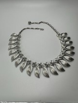 Vintage Pakula Floral Laurel Silver Necklace 16” - $29.70