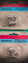 NorthTech Coaxial Cable F Connectors 301-2286, 4-Per Pack, Includes 2-Packs - $7.45