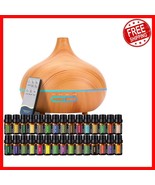 Essential Oil Diffuser with 30 Natural Oils - 550ml Capacity &amp; Auto Shut... - $1,390.60 MXN