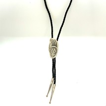 Vintage Signed Sterling Native American Old Pawn Cast Work Bear Claw Bolo Tie 37 - £110.39 GBP