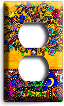 Colorful Mexican Tree Of Life Folk Art Outlet Wallplate Room House Kitchen Decor - $10.22