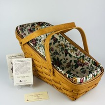 Longaberger 1994 Large Vegetable Basket 15202 With Protector and Liner - £32.43 GBP
