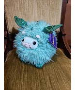 KELLYTOY Furry Green DRAGON Plush 12 in. Toy Sparkle Wings Spikes Feet RARE - $752.94 MXN