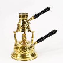 Brass Alcohol Burner with Coffee Pot - $54.12