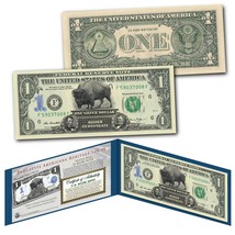 Black Eagle 1899 Silver Certificate Prototype On Modern $1 Bill - American Bison - £10.41 GBP