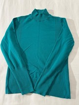 Westbound Women&#39;s Green Cotton Blend Pullover Turtleneck Sweatshirt Size... - €16,09 EUR