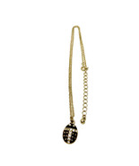 Ladybug Pendant Gold Tone Black Enameled Clear Crystals Childrens Charm ... - £7.95 GBP
