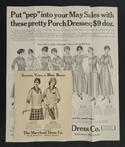Antique Fashion Ad Broadside Baltimore Maryland Dress Co Kramer Sauber 2pc Set - £70.07 GBP