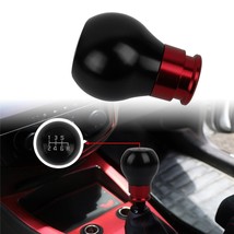 New 6 Speed Aluminum Black/Red Universal Manual MT Racing Car Gear Shift Knob - £11.71 GBP