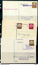 Germany Occ Poland WWII 3 Cards Overprinted w German name of the city (16) 12336 - £7.91 GBP