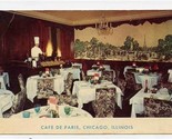 Cafe De Paris Postcard Park Dearborn Hotel Chicago Illinois 1956 - £9.62 GBP