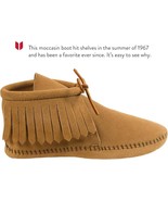 Minnetonka Women&#39;s Classic Fringe Hardsole and Softsole Boot Size 10 - $40.00