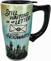 Harry Potter Waiting On My Letter From Hogwarts Ceramic 14 oz Travel Mug UNUSED - £15.45 GBP