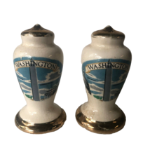 Vintage Washington DC Gold Trimmed Shakers Corks Table Kitchen Decor 3&quot; ... - $13.00