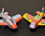2011 Schylling Vintage Style Jet Airplane Plane Friction Powered Tin Lot... - $14.50