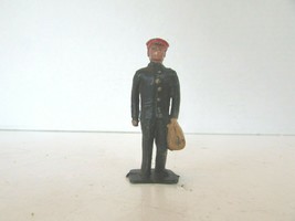 VINTAGE DIECAST LEAD  FIGURE TRAIN ATTENDANT PORTER MADE IN ENGLAND  2.2... - $13.90