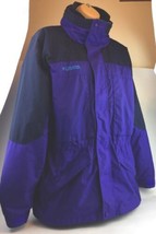 3 In 1 COLUMBIA Waterproof Jacket COAT Girls XL 18-20 Purple Lined Hooded - £39.55 GBP