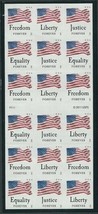 Four Flags ATM Pane of 18  -  Postage Stamps Scott 4709b - $67.50