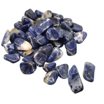 5 - 100 x Sodalite Tumble Stone Quartz Crystal 10-20mm Wholesale - £3.93 GBP+