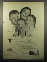 1950 Du Mont Hanover Television Advertisement - art by Norman Rockwell - £14.49 GBP