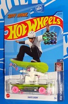 Hot Wheels 2023 Factory Set HW Sports #42 Skate Grom Lt Green Board TONY HAWK - $2.50