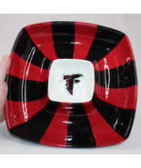 T Cabells Too Atlanta Falcons NFL Dip And Chip Tray Dish Red And Black I... - $21.15