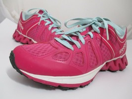 Reebok Zigtech V61691 Pink Cyan Running Shoes Workout Women’s Size 7.5 - £31.13 GBP