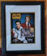   Trump and Elvis Presley  1960 CARD. Framed 11x14  - $4,455.00