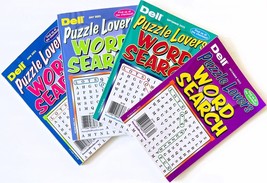 NEW Lot 4 Dell Penny Press Puzzle Lovers Word Seek Search Find Hunt Puzzle Books - £10.27 GBP