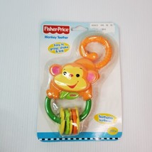 2008 Fisher Price Rainforest Orange Monkey Baby Hanging Teether Toy - $18.66