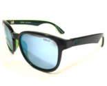 REVO Sol RE1028 01 KASH Negro Azul Verde Cuadrado Monturas Azul Espejo L... - $74.22