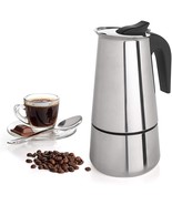 Stainless Steel 6-Cup Moka Espresso Maker – Classic Stovetop Brewer 12oz - €16,03 EUR