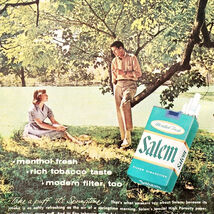 1960 Salem Menthol Cigarettes Advertisement Tobacco Smoking Vintage DWQQ8 - $370.74 MXN