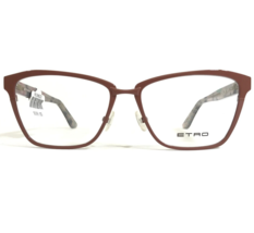 Etro Eyeglasses Frames ET2105 669 Taupe Brown Cat Eye Pastel Paisley 53-15-140 - £58.67 GBP