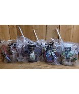 Complete Set of 4 Star Wars Episode I Cups Toppers &amp; 3 Straws Pizza Hut ... - $63.52