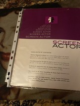 Screen Actors Guild  Magazine   Vol 5 No 1Sept+Oct 1962 - $9.90