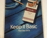 1998 Basic Cigarettes Vintage Print Ad Advertisement pa22 - $6.92