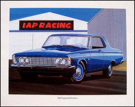 1963 Plymouth Belvedere 426 Wedge Art Print Lithograph - £24.32 GBP